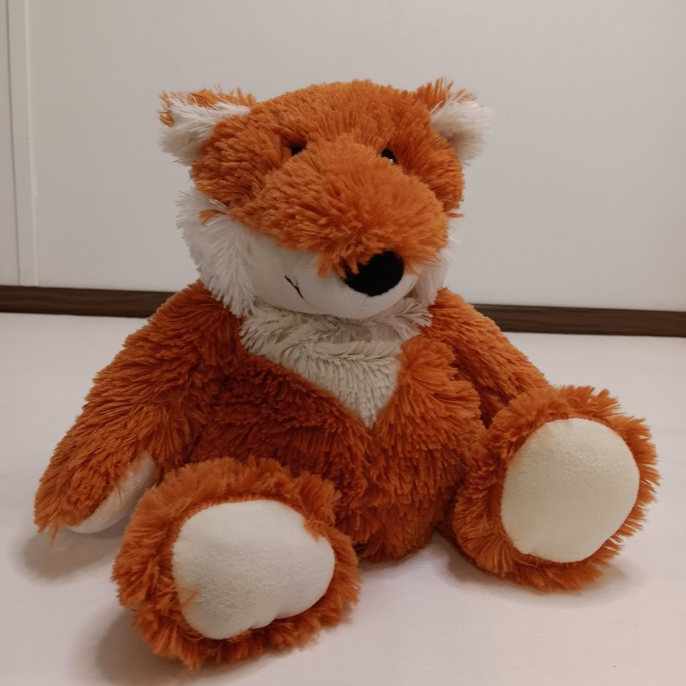 Warmies Fox Plush Stuffed Animal‎ Orange White Microwavable Heatable Toy